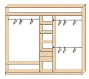 Пятидверный шкаф   